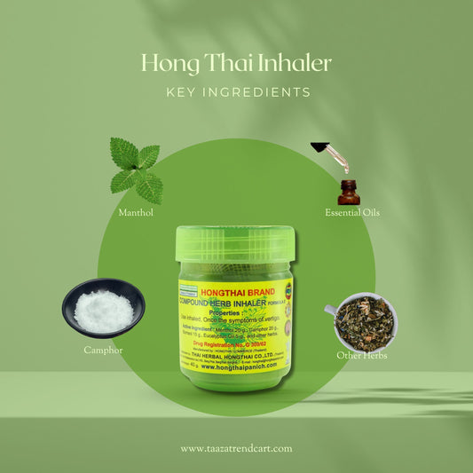 Hong Thai Traditional Herbal Inhaler 100ml (Pack of 2)